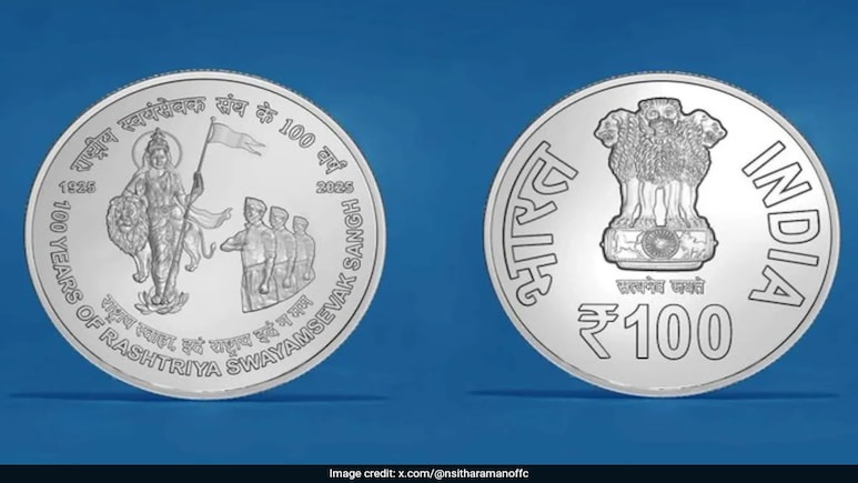 Centre Releases Commemorative Coins, Stamps To Mark 100 Years Of RSS Centre Releases Commemorative Coins, Stamps To Mark 100 Years Of RSS