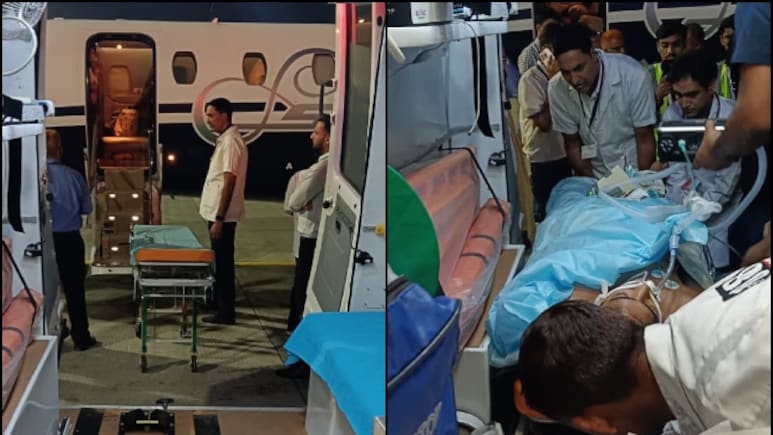 कजाकिस्तान में जिंदगी की जंग लड़ रहे राहुल को मिली बड़ी मदद, एयर एम्बुलेंस से जयपुर लाकर SMS में कराया भर्ती कजाकिस्तान में जिंदगी की जंग लड़ रहे राहुल को मिली बड़ी मदद, एयर एम्बुलेंस से जयपुर लाकर SMS में कराया भर्ती