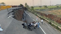 Major Road Collapse In Madhya Pradesh Leaves 30-Foot-Deep Crater
