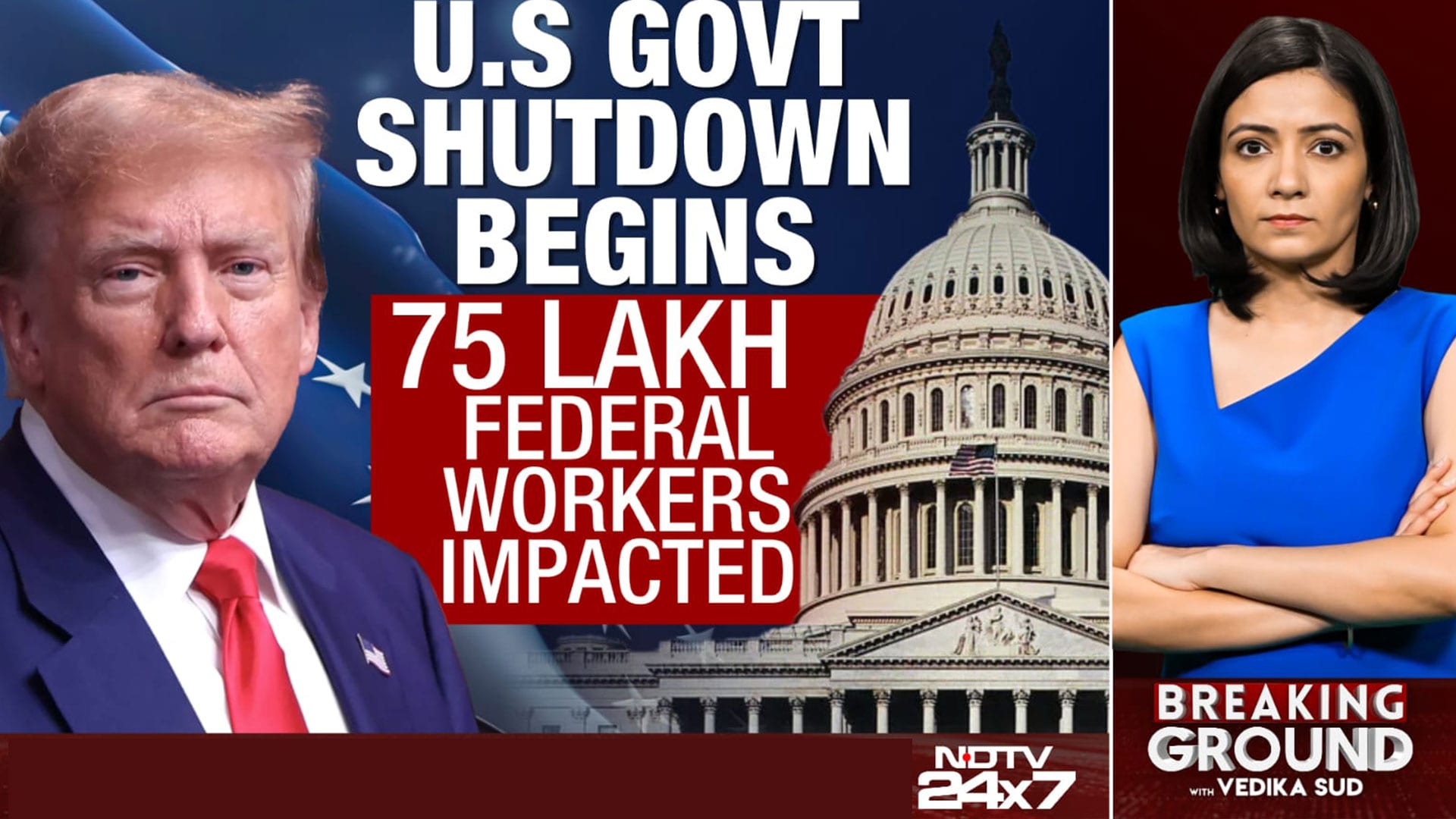 US Govt Shutdown Begins: 75 lakh Federal Workers Impacted