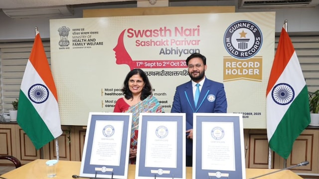 India Sets 3 Guinness World Records Under 'Swasth Nari, Sashakt Parivar' Campaign