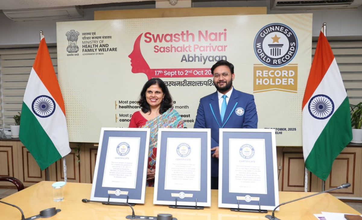 India Sets 3 Guinness World Records Under 'Swasth Nari, Sashakt Parivar' Campaign