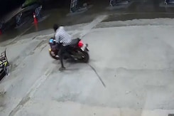 Andhra Bus Fire Tragedy: Video Shows Biker Riding Recklessly Before Crash Andhra Bus Fire Tragedy: Video Shows Biker Riding Recklessly Before Crash