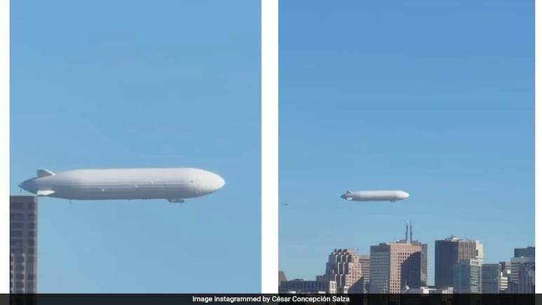 Massive White Airship Spotted Flying Over San Francisco, Here's What It Was Massive White Airship Spotted Flying Over San Francisco, Here's What It Was