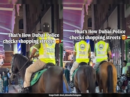 Viral Video Shows Horse-Mounted Cops In Dubai Patrolling Crowded Streets At Night Viral Video Shows Horse-Mounted Cops In Dubai Patrolling Crowded Streets At Night