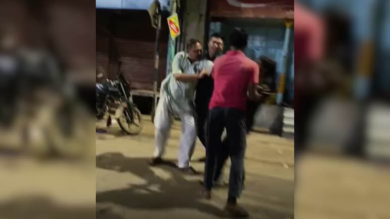 Video: BJP Worker Attacked By MLA In Bengal As Sand Mafia Row Turns Violent Video: BJP Worker Attacked By MLA In Bengal As Sand Mafia Row Turns Violent