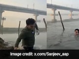 Video: BJP MLA Falls Into Yamuna While Filming Reel On 'Clean' River Video: BJP MLA Falls Into Yamuna While Filming Reel On 'Clean' River