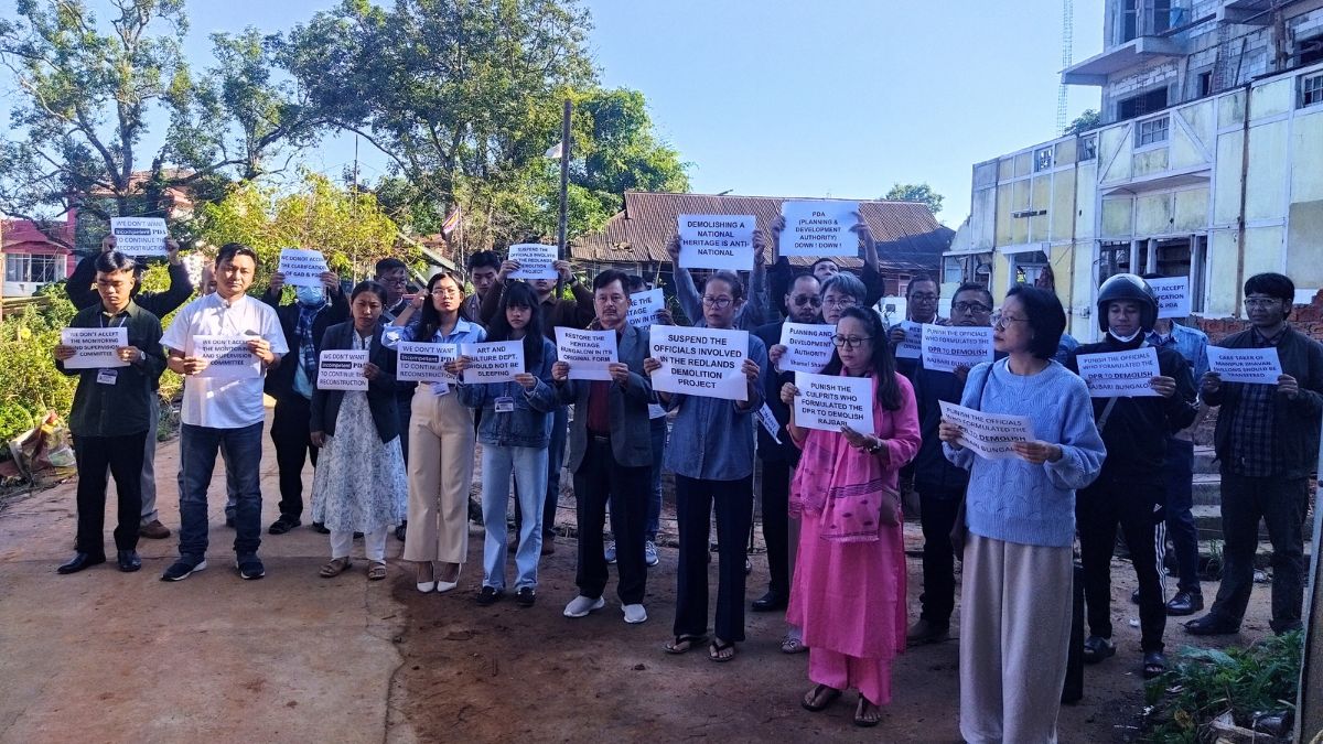 Meitei Community Protests Demolition of Historic Manipur Rajbari in Shillong: Calls for Independent Investigation
