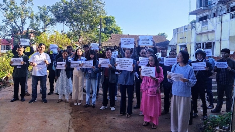 Meitei Community Seeks Probe Into Demolition Of Iconic Heritage Bungalow In Shillong Meitei Community Seeks Probe Into Demolition Of Iconic Heritage Bungalow In Shillong