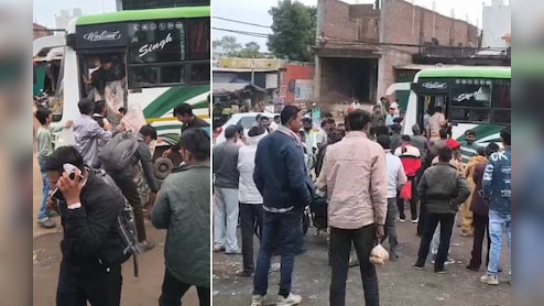 चलती बस में फिर लगी आग! धुआं उठते ही यात्रियों में मची अफरा-तफरी, भागकर बचाई जान