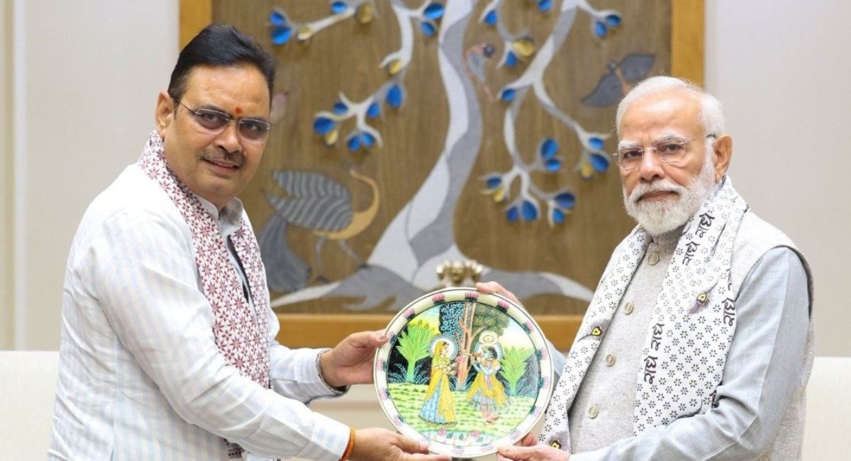 CM भजनलाल शर्मा ने पीएम नरेंद्र मोदी से की मुलाकात, 3 महीने के भीतर तीसरा दिल्ली दौरा