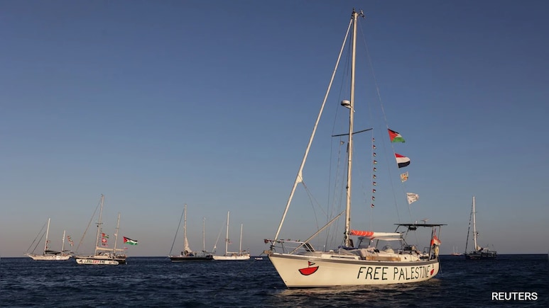 Explained: 500 Activists On Board, Flotilla Sails Towards Beseiged Gaza Strip Explained: 500 Activists On Board, Flotilla Sails Towards Beseiged Gaza Strip