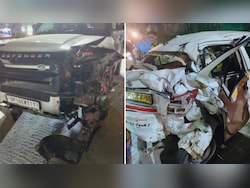 Speeding Land Rover Defender Rams 6 Cars Near Noida Mall, Causes Huge Wreck