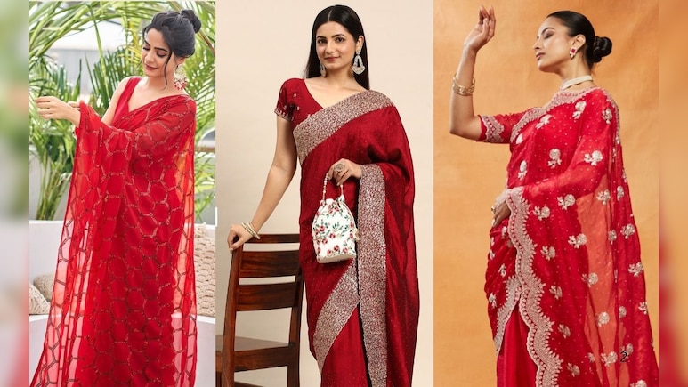 Karwa Chauth 2025 Saree: करवा चौथ पर लगना है चांद-सा सुंदर, तो बजट-फ्रेंडली कीमतों में आज ही खरीदें ये साड़ियां