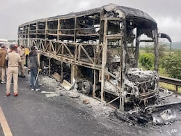 As Fire Spread In Andhra Bus Accident, Driver Fled, Didn't Help Others: Cops As Fire Spread In Andhra Bus Accident, Driver Fled, Didn't Help Others: Cops