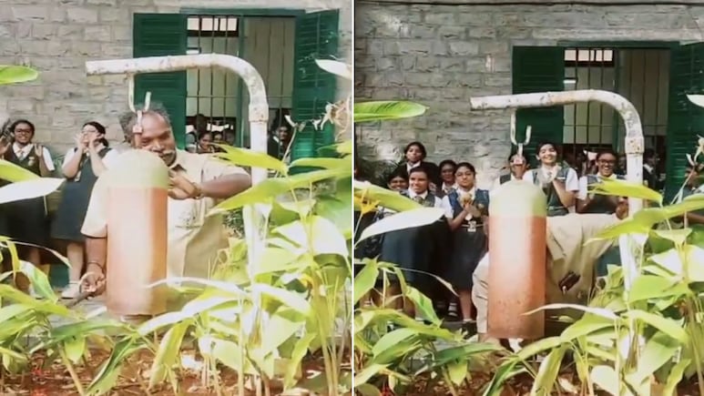 Viral Video: 38 साल बाद आखिरी बार छुट्टी के लिए घंटी बजाता शख्स... इंटरनेट पर छाया यह वीडियो Viral Video: 38 साल बाद आखिरी बार छुट्टी के लिए घंटी बजाता शख्स... इंटरनेट पर छाया यह वीडियो