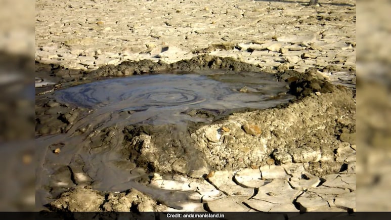 India's Only Mud Volcano Erupts After 20 Years In Andamans India's Only Mud Volcano Erupts After 20 Years In Andamans