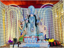 Navratri 2025: '51 लाख' की देवी! उदयपुर में मां के दर्शन के लिए टूट पड़े लोग, नोटों से सजाया गया भव्य दरबार, आप भी देखें!