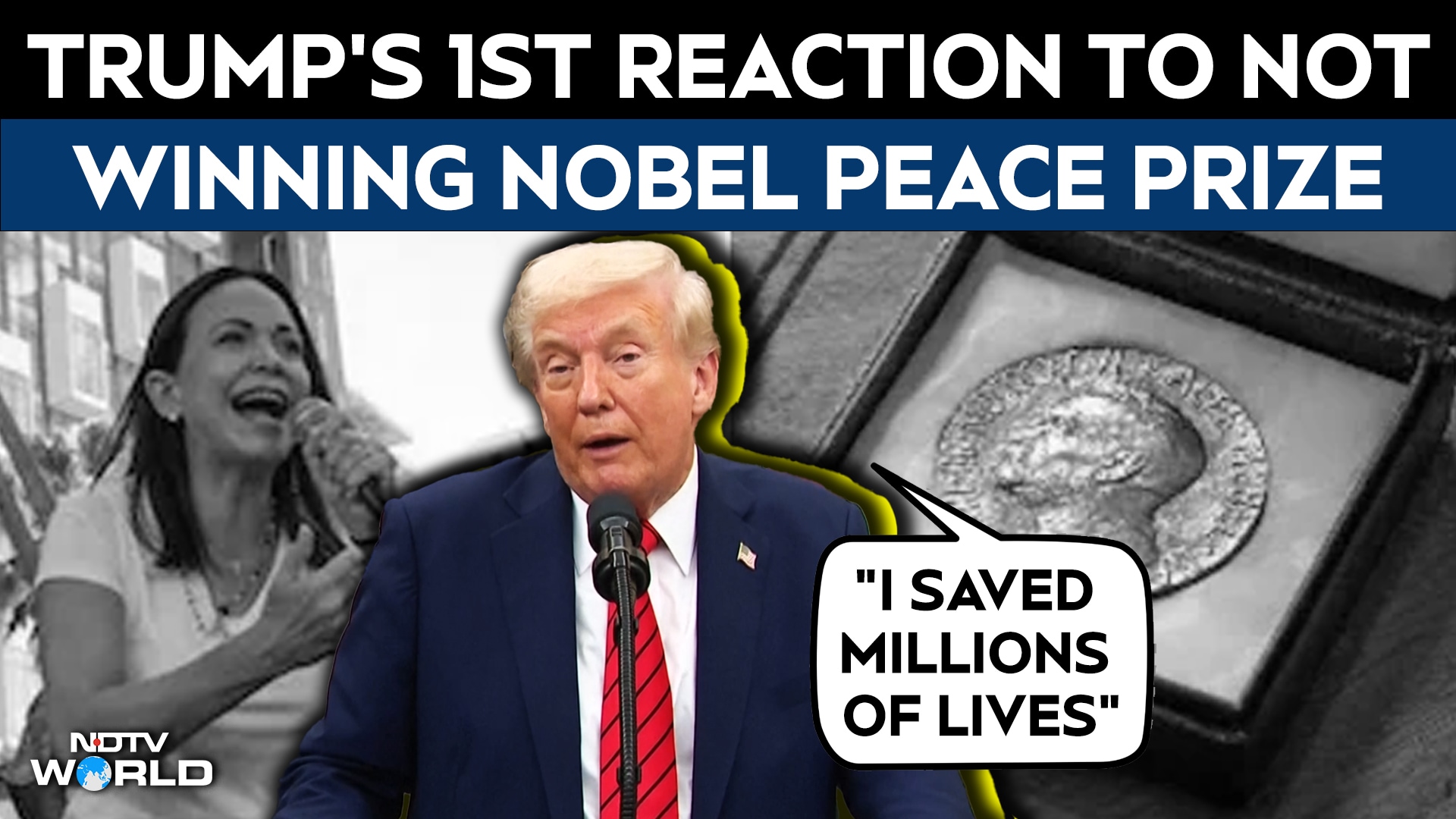 US President Donald Trump Reacts To Not Winning Nobel Peace Prize: "Saved Millions Of Lives"