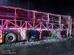 Highlights: Bengaluru-Bound Bus With 40 Onboard Catches Fire After Hitting Bike, 20 Dead Highlights: Bengaluru-Bound Bus With 40 Onboard Catches Fire After Hitting Bike, 20 Dead