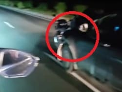 Video: Drunk Teacher Drags Biker For 1.5 km With Car In Gujarat Hit-And-Run
