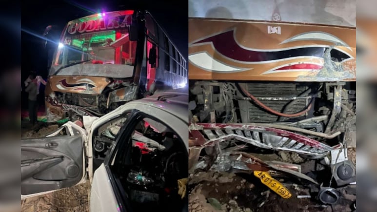 बाड़मेर में दिल दहलाने वाला हादसा, पशु बचाने के चक्कर में बस-कार की टक्कर, दो पर्यटकों की मौत