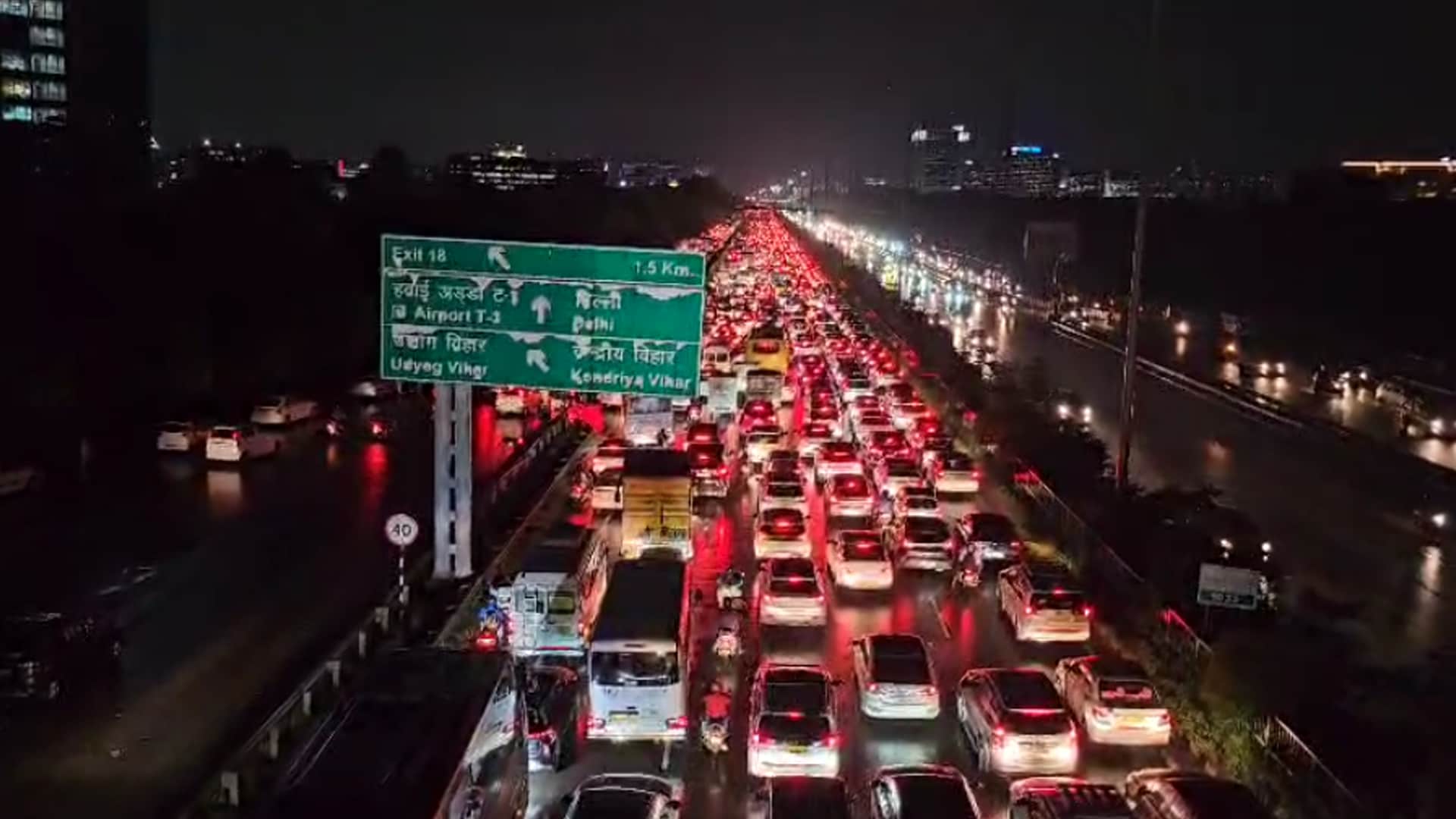 Rains Wreak Havoc In Delhi-NCR, Major Jams In Gurugram, Flights Diverted