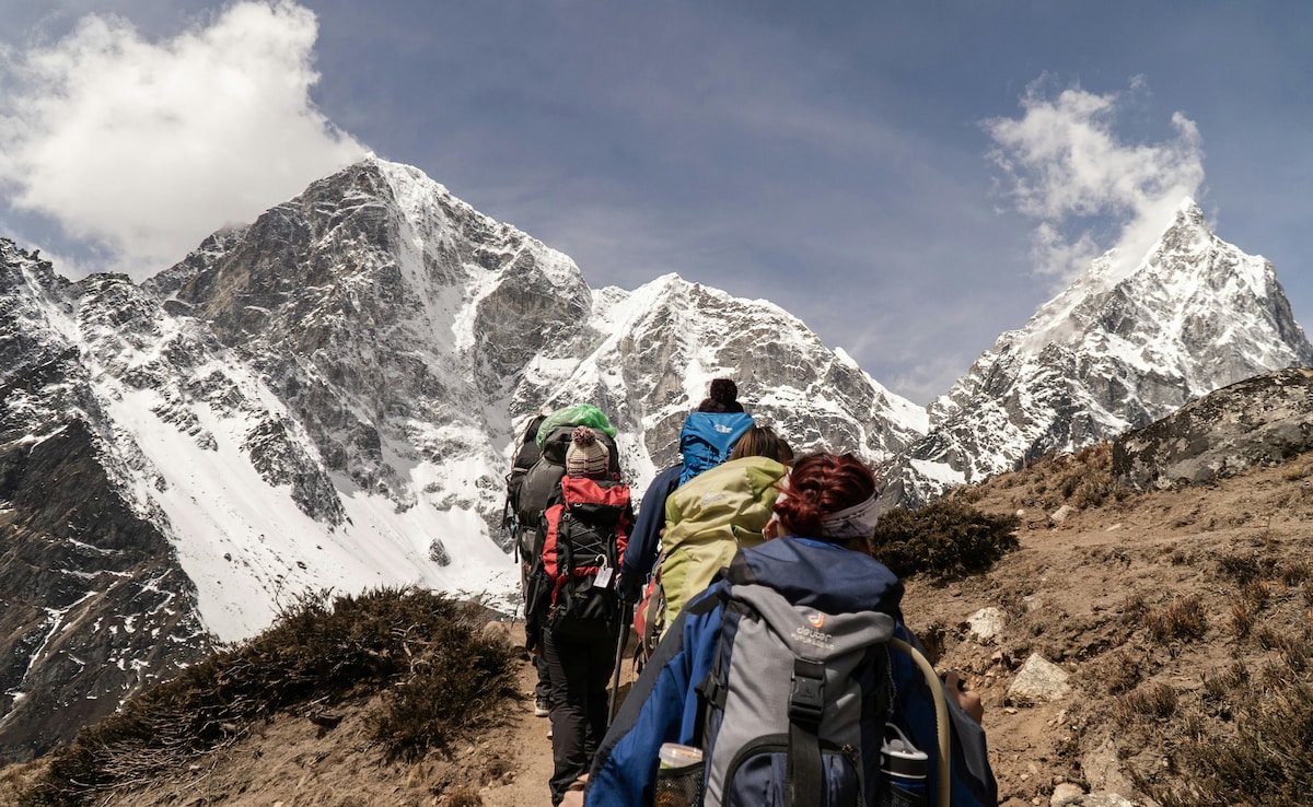 Nepal is popular for trekking. Nepal is popular for trekking.