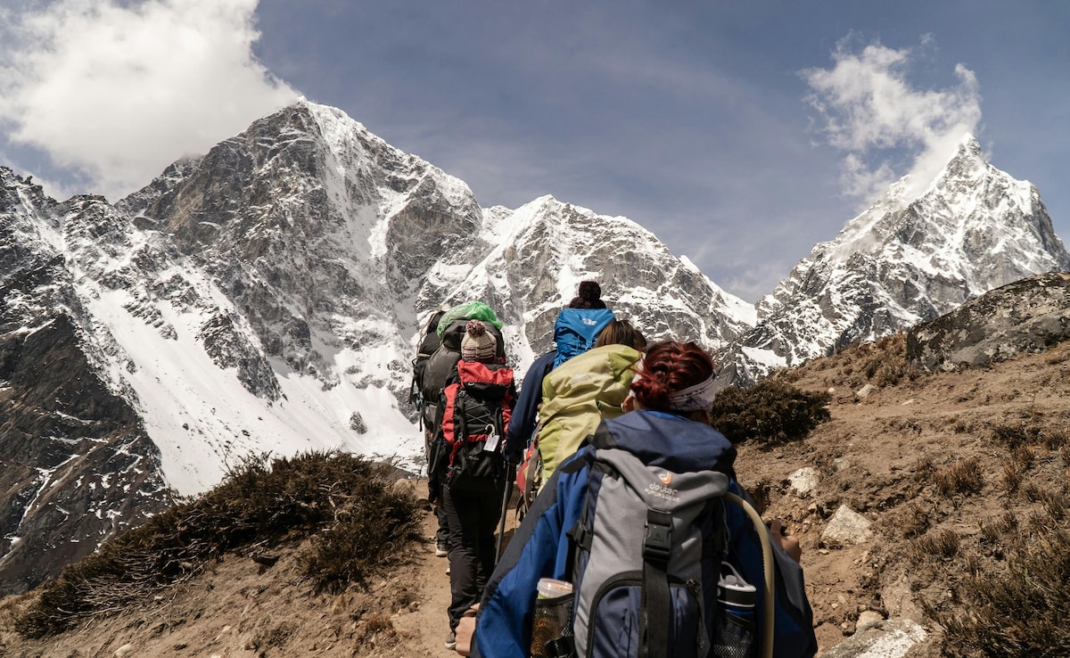 Nepal is popular for trekking. Nepal is popular for trekking.