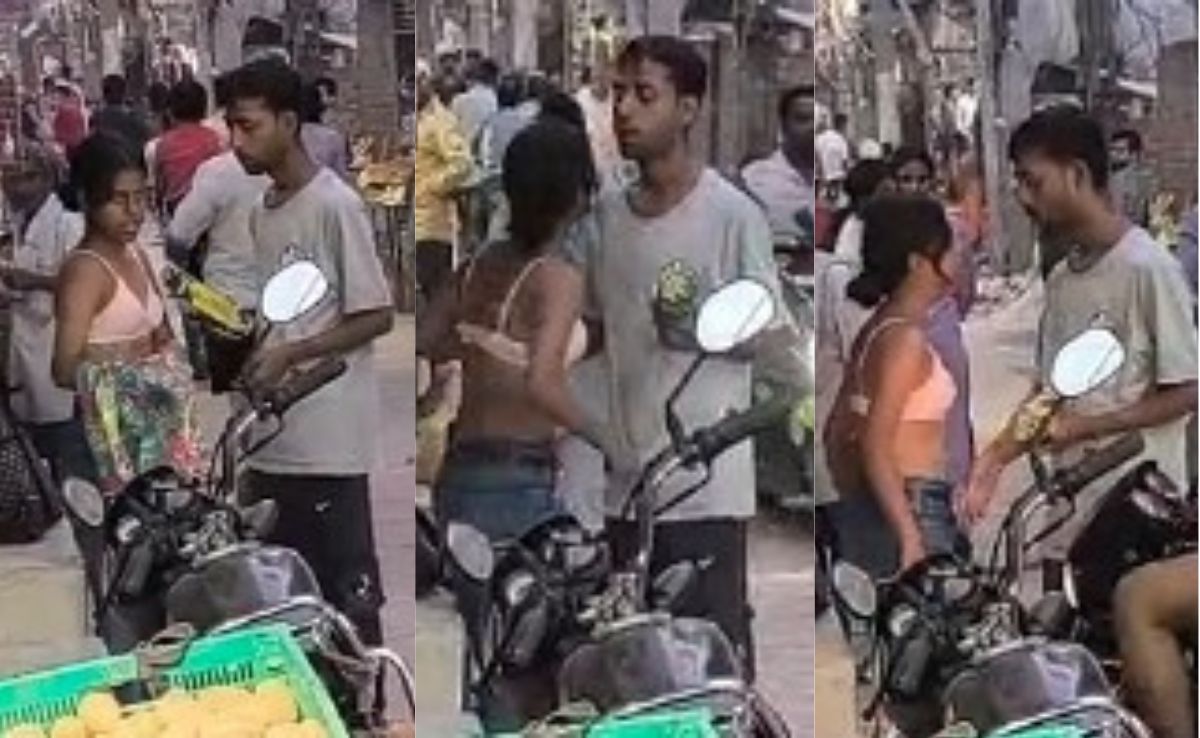 बीच बाजार लड़की ने उतार दिया टॉप, जानिए क्या हो गया ऐसा, Video हो रहा वायरल