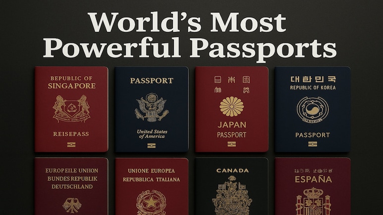 10 Of The World's Most Powerful Passports In 2025, And Where India Ranks 10 Of The World's Most Powerful Passports In 2025, And Where India Ranks