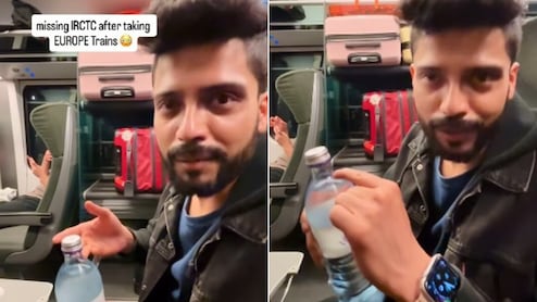 लाइफ का सबसे महंगा पानी...यूरोप की ट्रेन में शख्स ने खरीदी वॉटर बोतल, कीमत सुनते ही उड़ गए होश, Video वायरल