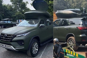 Toyota Fortuner Modified For Indian Army Use Gets Green Paint; More Details