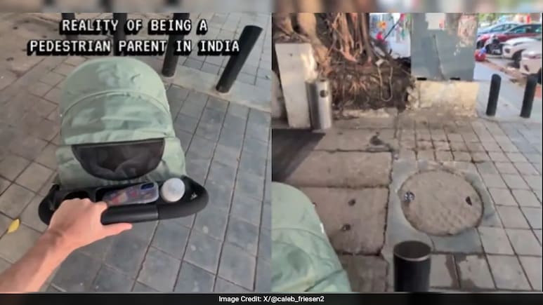 Canadian Man Reveals Reality Of Being A 'Pedestrian Parent' In India, Video Viral Canadian Man Reveals Reality Of Being A 'Pedestrian Parent' In India, Video Viral