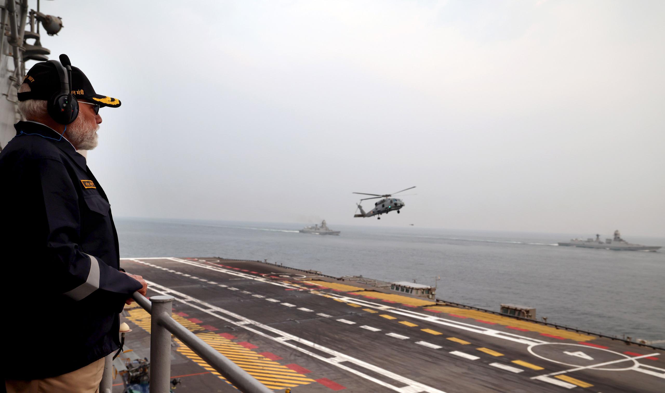 Prime Minister Narendra Modi Celebrates Diwali on INS Vikrant