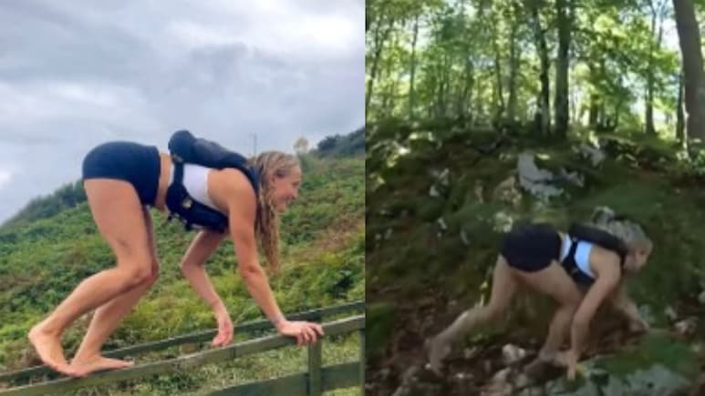 Why This Influencer Has Been Walking On All Fours For The Last 3 Years