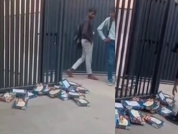 बोनस के बदले कंपनी ने पकड़ा दी सोन पापड़ी, भड़के मजदूरों ने फैक्ट्री गेट पर लिया ऐसा बदला, देखें VIDEO बोनस के बदले कंपनी ने पकड़ा दी सोन पापड़ी, भड़के मजदूरों ने फैक्ट्री गेट पर लिया ऐसा बदला, देखें VIDEO