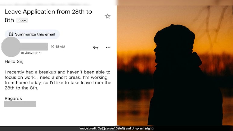 "Recently Had A Breakup": Gurgaon-Based CEO Shares Employee's Honest Leave Request, Internet Reacts "Recently Had A Breakup": Gurgaon-Based CEO Shares Employee's Honest Leave Request, Internet Reacts