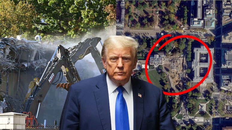 ट्रंप ने व्हाइट हाउस में बुलडोजर से क्या-क्या तुड़वाया? सैटेलाइट इमेज से देख लीजिए