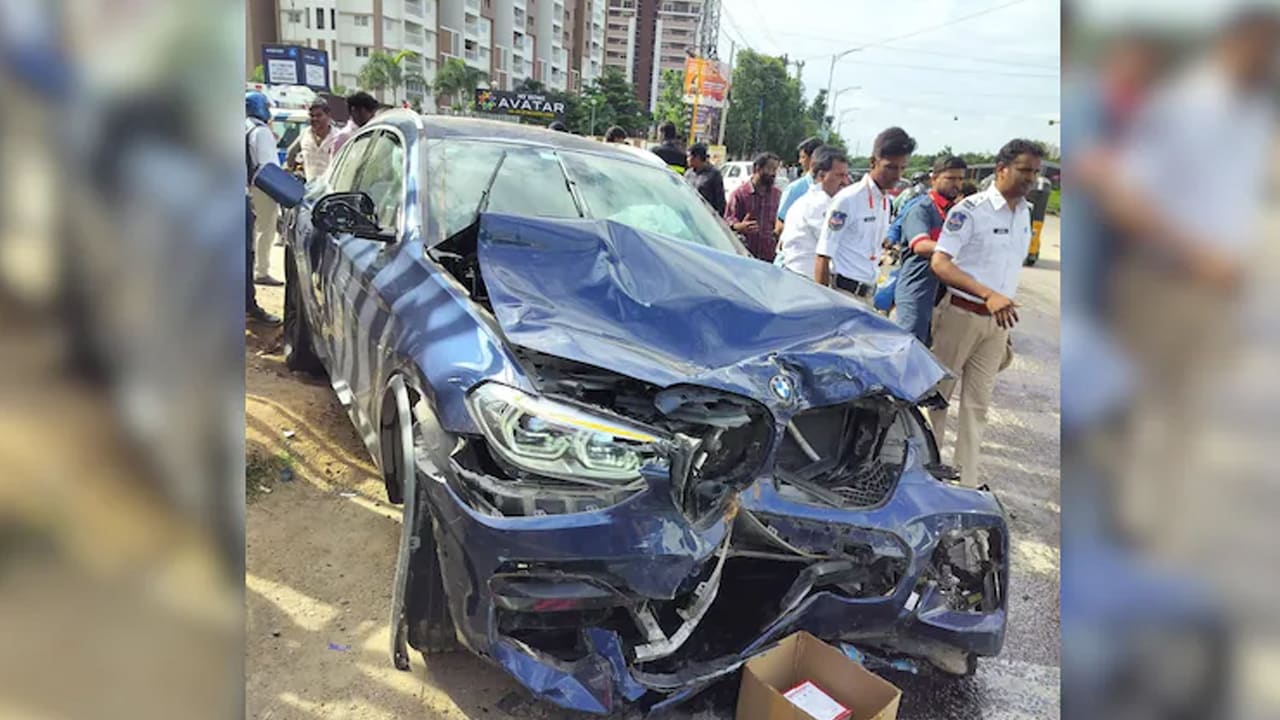 Speeding BMW Rams Bike In Hyderabad. Woman Injured, Driver On The Run