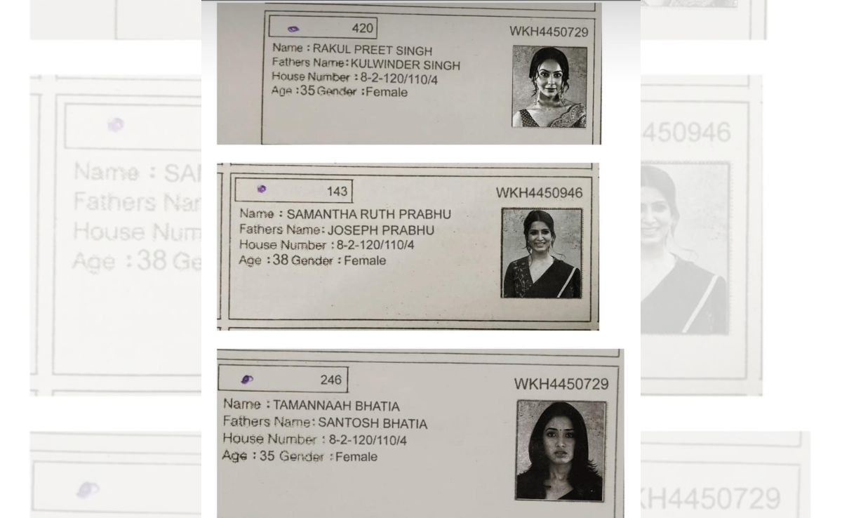 Samantha Ruth Prabhu, Tamannaah Bhatia's Fake Voter IDs Surface Ahead Of Hyderabad By-Polls