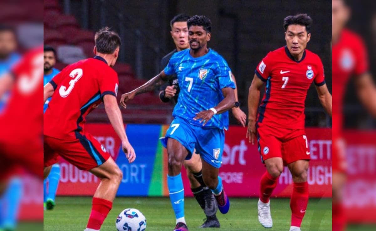 India vs Singapore, Highlights, AFC Asian Cup Qualifiers 2027: 10-Man India Score Late To Hold Singapore To 1-1 Draw
