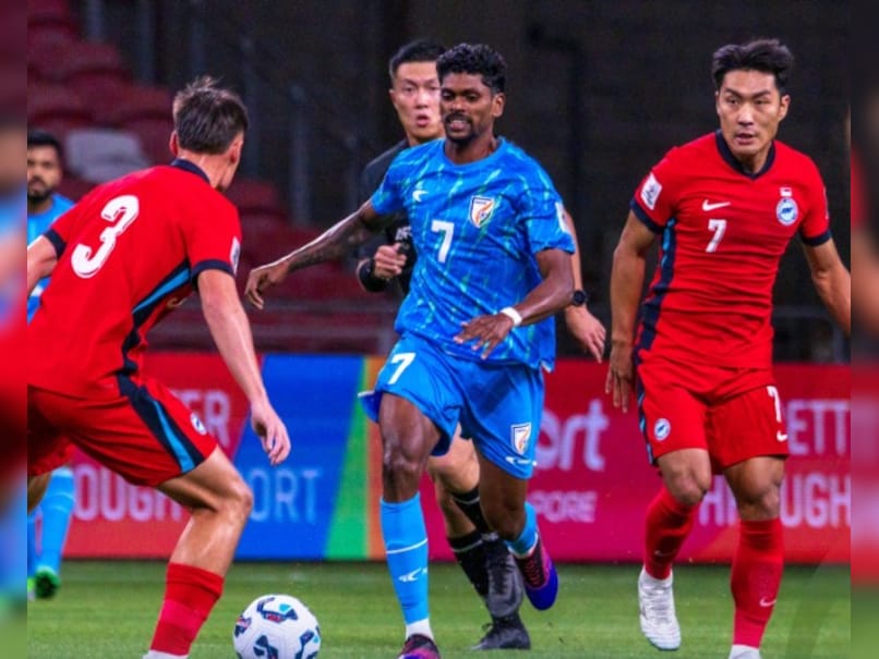 India vs Singapore, Live Updates, AFC Asian Cup Qualifiers 2027: 10-Man India Hold Singapore To 1-1 Draw