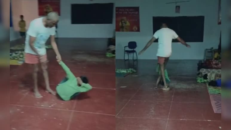 On Camera, Karnataka Sanskrit Teacher Kicks, Thrashes Student For Using Phone