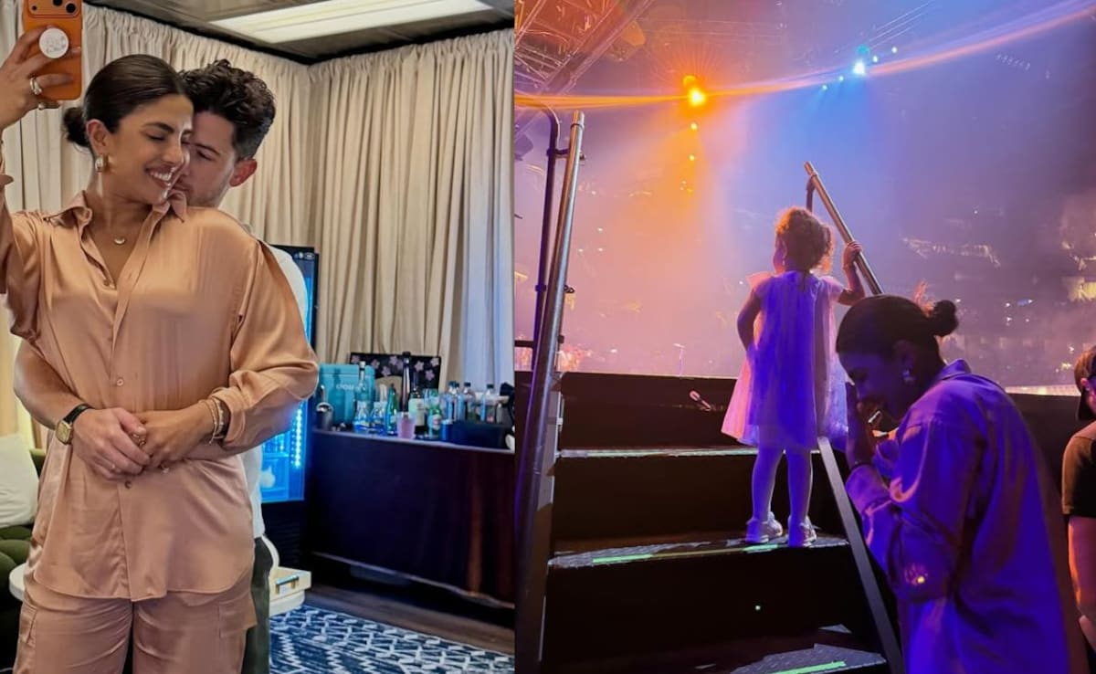 In Pics: Priyanka Chopra Jonas Shares "On Tour" Moments With Daughter Malti At Nick Jonas's Concert