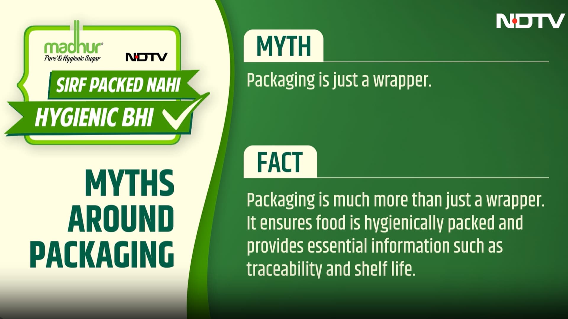Madhur Sugar x NDTV: The True Role of Packaging