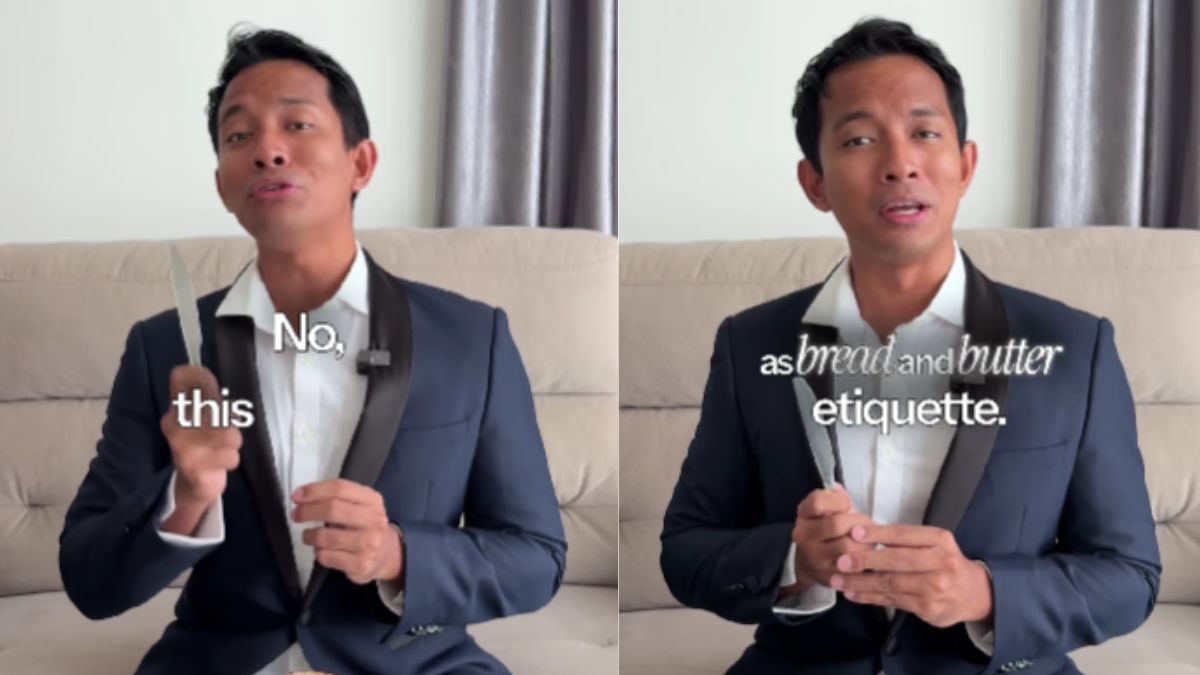 Comedian Mocks Etiquette Coach's Bread And Butter Rules In Viral Video
