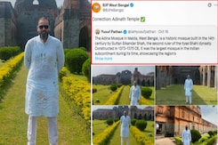 Yusuf Pathan Visits Bengal's Adina Mosque, BJP Calls It Adinath Temple Yusuf Pathan Visits Bengal's Adina Mosque, BJP Calls It Adinath Temple