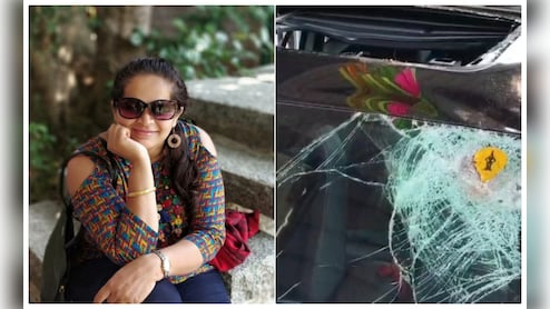 मौत ऐसे भी आती है! कार की सनरूफ का शीशा तोड़ महिला के सिर पर गिरा भारी पत्थर