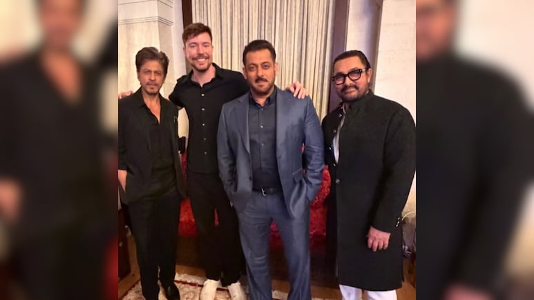 Shah Rukh, Salman And Aamir Khan In Photo Of The Day From Saudi, Courtesy MrBeast Shah Rukh, Salman And Aamir Khan In Photo Of The Day From Saudi, Courtesy MrBeast